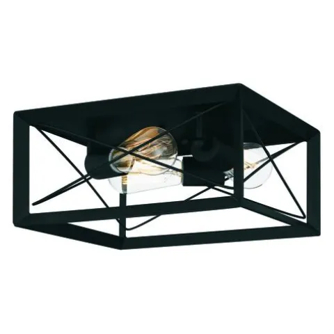 Flash Sale Patriot Lighting® Carah Matte Black 3-Light Flush Mount Ceiling Light