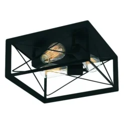 Flash Sale Patriot Lighting® Carah Matte Black 3-Light Flush Mount Ceiling Light