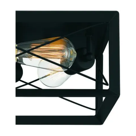 Flash Sale Patriot Lighting® Carah Matte Black 3-Light Flush Mount Ceiling Light