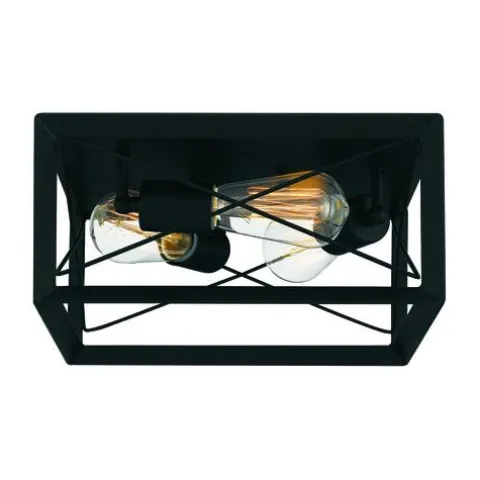 Flash Sale Patriot Lighting® Carah Matte Black 3-Light Flush Mount Ceiling Light