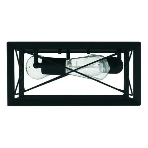 Flash Sale Patriot Lighting® Carah Matte Black 3-Light Flush Mount Ceiling Light