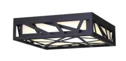 Flash Sale Patriot Lighting® Adah Matte Black Integrated Led Flush Mount Ceiling Light