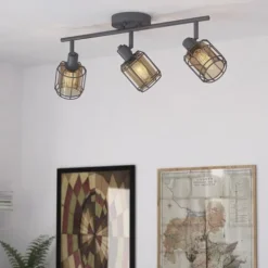 Flash Sale Patriot Lighting® Dorian Matte Gray 3-Light Track Light
