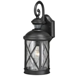 Flash Sale Patriot Lighting® Dualux Black Motion Sensor Outdoor Security Wall Light