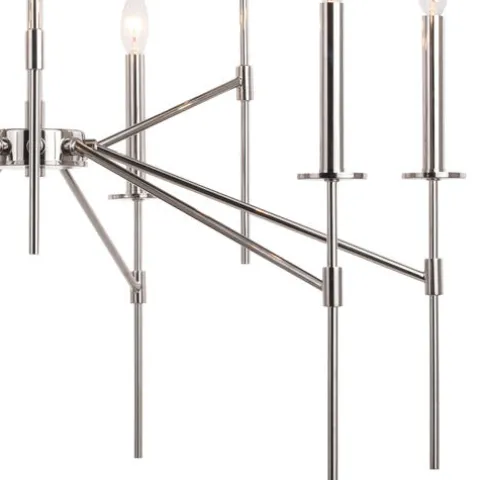 Flash Sale Patriot Lighting® Kedzie Polished Nickel 9 Light Chandelier
