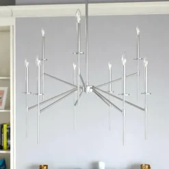 Flash Sale Patriot Lighting® Kedzie Polished Nickel 9 Light Chandelier