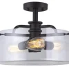 Flash Sale Patriot Lighting® Samuel Bronze 3-Light Semi-Flush Mount Ceiling Light