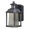 Hot Sale Patriot Lighting® Eliza Textured Black Led Motion Sensor Outdoor Wall Light