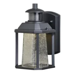 Hot Sale Patriot Lighting® Eliza Textured Black Led Motion Sensor Outdoor Wall Light