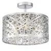 Hot Sale Patriot Lighting® Elegant Home Braylen Chrome 5-Light Semi-Flush Mount Ceiling Light