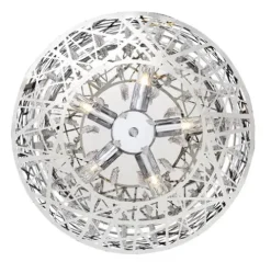 Hot Sale Patriot Lighting® Elegant Home Braylen Chrome 5-Light Semi-Flush Mount Ceiling Light