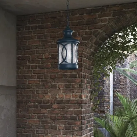 Hot Sale Patriot Lighting® Sterling 14-1/4″ Forged Bronze Outdoor Pendant Light