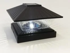 Hot Sale Patriot Lighting® Solar Integrated Led Rhame Bronze Post Cap Landscape Light – 2 Pack