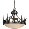 Hot Sale Patriot Lighting® Bryce Burnished Bronze 3-Light Pendant/Semi-Flush Mount Ceiling Light