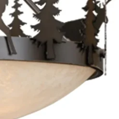Hot Sale Patriot Lighting® Bryce Burnished Bronze 3-Light Pendant/Semi-Flush Mount Ceiling Light