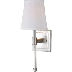 Hot Sale Patriot Lighting® Ritz Satin Nickel 1 Light Vanity Light
