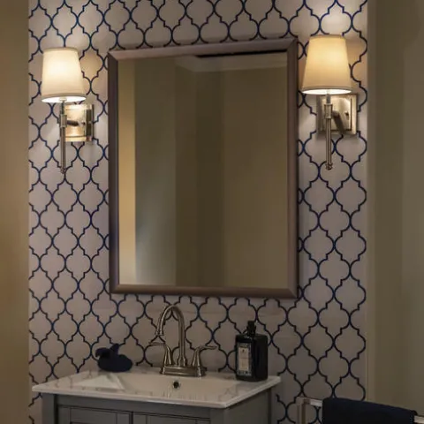 Hot Sale Patriot Lighting® Ritz Satin Nickel 1 Light Vanity Light
