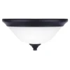 Hot Sale Patriot Lighting® Dee Rubbed Antique Bronze 2-Light Flush Mount Ceiling Light