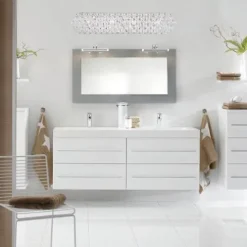 Hot Sale Patriot Lighting® Elegant Home Taryn Chrome 4-Light Vanity Light