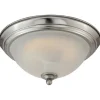 Hot Sale Patriot Lighting® Payton Satin Nickel Integrated Led Flush Mount Ceiling Light