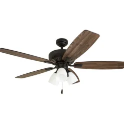 Hot Sale Patriot Lighting™ Tisbury Ii 52″ Bronze Indoor Led Ceiling Fan