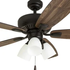 Hot Sale Patriot Lighting™ Tisbury Ii 52″ Bronze Indoor Led Ceiling Fan