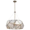 Hot Sale Patriot Lighting® Euclid Aged Brass 5 Light Pendant