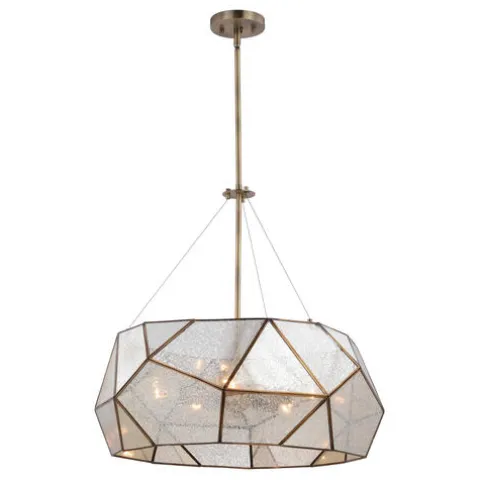 Hot Sale Patriot Lighting® Euclid Aged Brass 5 Light Pendant