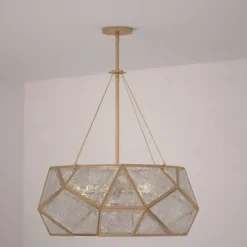 Hot Sale Patriot Lighting® Euclid Aged Brass 5 Light Pendant