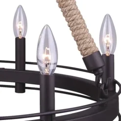 Hot Sale Patriot Lighting® Dawsyn Oil-Rubbed Bronze 6-Light Chandelier