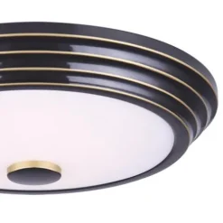 Hot Sale Patriot Lighting® Lyra Rubbed Bronze Integrated Led Flush Mount Ceiling Light