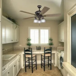 Hot Sale Patriot Lighting® Orleans Ii 3-Light Oil-Rubbed Bronze Led Ceiling Fan Light