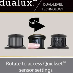 Hot Sale Patriot Lighting® Tree House Dualux Oil-Rubbed Bronze Motion Sensor Outdoor Security Wall Light