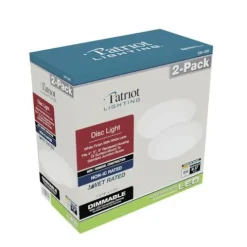 Hot Sale Patriot Lighting® 7″ White Disc Light – 2 Pack