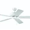 Hot Sale Patriot Lighting™ Pryce 52″ White Indoor Ceiling Fan