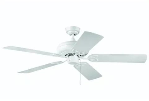 Hot Sale Patriot Lighting™ Pryce 52″ White Indoor Ceiling Fan