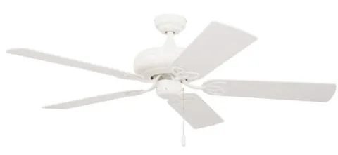 Hot Sale Patriot Lighting™ Pryce 52″ White Indoor Ceiling Fan