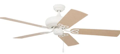 Hot Sale Patriot Lighting™ Pryce 52″ White Indoor Ceiling Fan