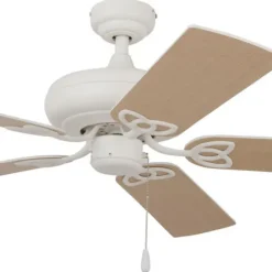 Hot Sale Patriot Lighting™ Pryce 52″ White Indoor Ceiling Fan