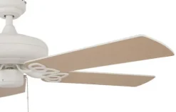 Hot Sale Patriot Lighting™ Pryce 52″ White Indoor Ceiling Fan