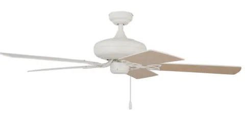 Hot Sale Patriot Lighting™ Pryce 52″ White Indoor Ceiling Fan