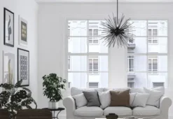 Hot Sale Patriot Lighting® Kelton Matte Black 6-Light Pendant