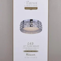 Hot Sale Patriot Lighting® Elegant Home Weaver Integrated Led Flush Mount Ceiling Light