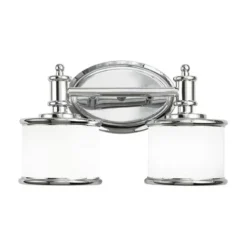 Hot Sale Patriot Lighting® Carlisle Chrome 2 Light Vanity Light