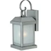 Hot Sale Patriot Lighting® Meridian Painted Brushed Nickel Outdoor Wall Light