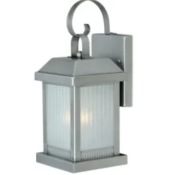 Hot Sale Patriot Lighting® Meridian Painted Brushed Nickel Outdoor Wall Light