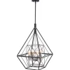 Hot Sale Patriot Lighting® Bartlett Oil Rubbed Bronze 4 Light Pendant