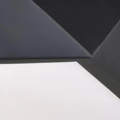 Hot Sale Patriot Lighting® Pascal Black Integrated Led Flush Mount Ceiling Light