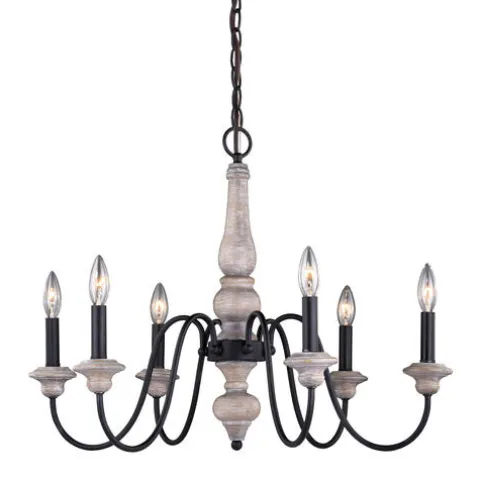 Hot Sale Patriot Lighting® Georgetown Oil Burnised Bronze 6 Light Chandelier