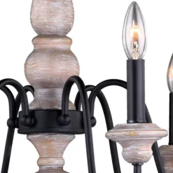 Hot Sale Patriot Lighting® Georgetown Oil Burnised Bronze 6 Light Chandelier